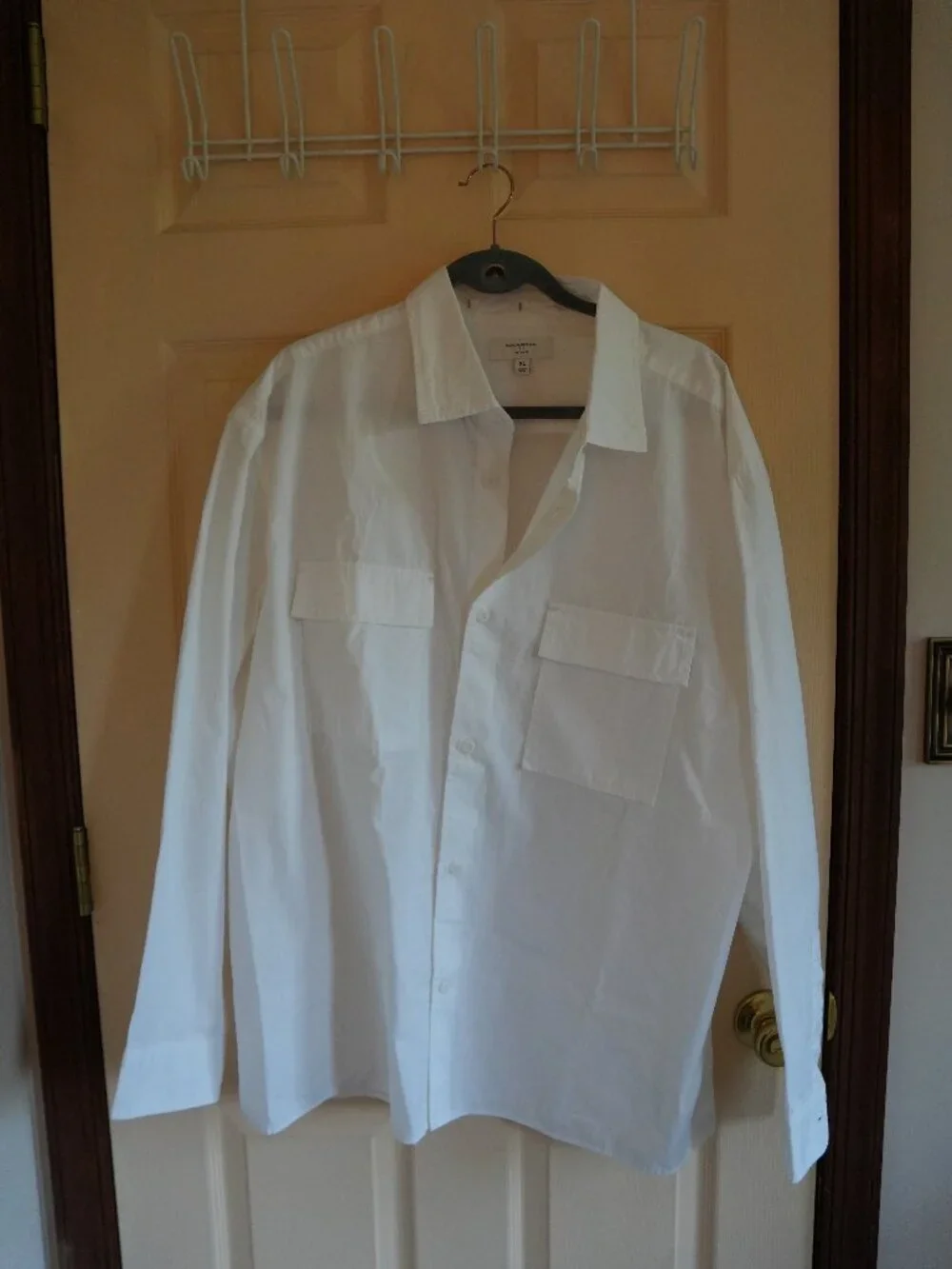 Men's Banana Republic White Collared Dress Shirt Size XL